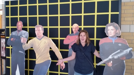 Hanging out with the Captains at the CNE's Star Trek exhibit