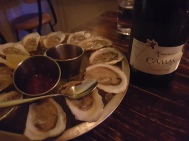 Buck a shuck oysters at Chantecler quickly escalated.